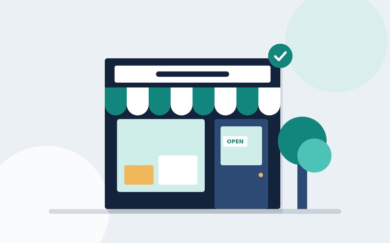 Illustration of a small shopfront